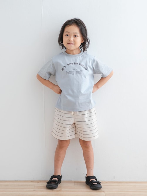『WEB/一部店舗限定サイズ』配色ロゴTシャツ(KIDS)
