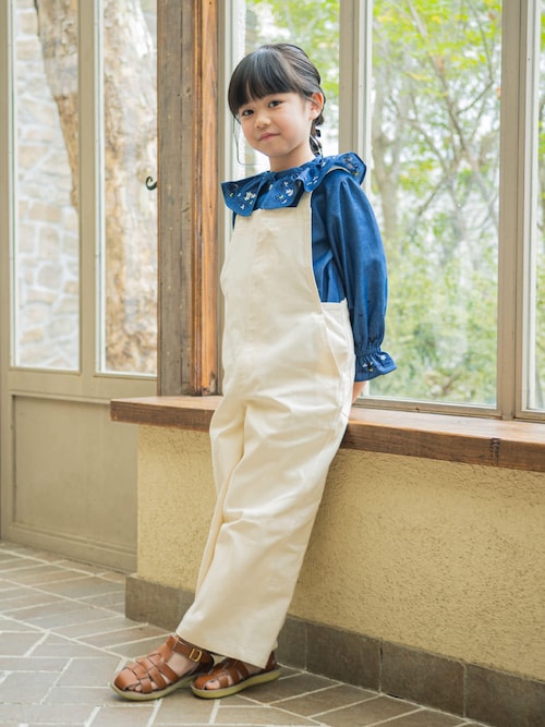 セール】『親子リンク』『150サイズあり』フロントZIPサロペット(KIDS