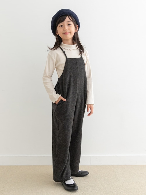 セール】『親子リンク』ネップツイードサロペット(KIDS)（サロペット
