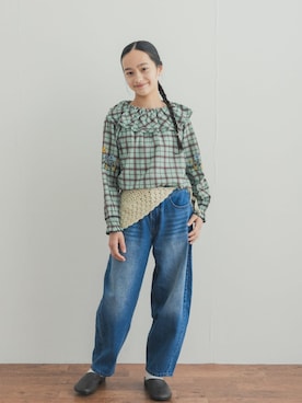 「URBAN RESEARCH DOORS（アーバンリサーチドアーズ）のアイテム（バンダナ/スカーフ）」を使った、DOORS KIDSさん（キッズ・120cm）の秋コーディネート
