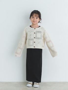 「アイテム（カーディガン/ボレロ）」を使った、DOORS KIDSさん（キッズ・120cm）の秋コーディネート