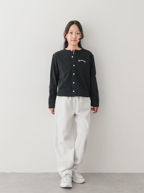ans dotsloevner アンス　tシャツ ロンT カーディガン　黒 Ans Dotsloevner(アンス ドッツローヴナー) BOW SHOULDER CARDIGAN