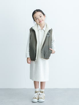「アイテム（ワンピース/ドレス）」を使った、DOORS KIDSさん（キッズ・120cm）の秋コーディネート