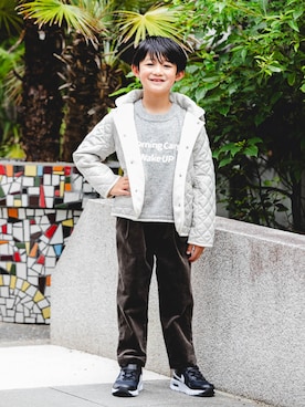 「アイテム（スニーカー）」を使った、DOORS KIDSさん（キッズ・120cm）の秋コーディネート