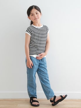「Lee（リー）のアイテム」を使った、DOORS KIDSさん（キッズ・125cm）の夏コーディネート