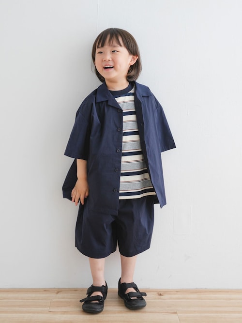 aeae ネイビー ショートパンツ SCHOOL-BOY 新品 韩国 セール】『セットアップ対応』『UVカット』イージーショート