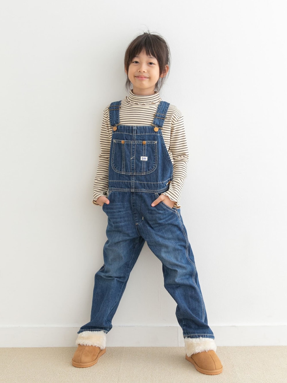お見舞い 新品 Lee SMILEY 限定 サロペット XS ニコちゃん