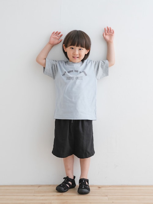 『WEB/一部店舗限定サイズ』配色ロゴTシャツ(KIDS)