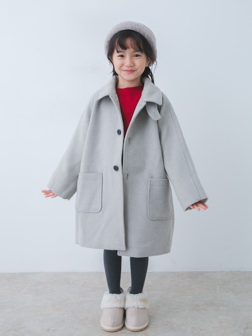 セール】ステンカラーウール混コート(KIDS)（その他アウター）｜URBAN