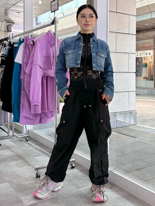 セール】ANNA SUI NYC スーパーショートデニムシャツ（シャツ