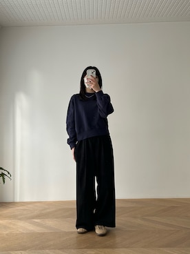 「CANAL JEAN（キャナルジーン）のアイテム」を使った、maoさん（レディース・151cm）の冬コーディネート