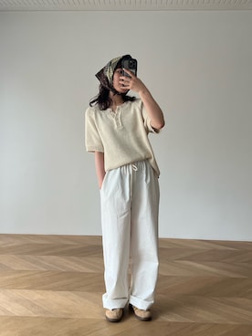 「CANAL JEAN（キャナルジーン）のアイテム（財布/小物）」を使った、maoさん（レディース・149cm）の夏コーディネート