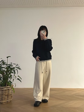 「CANAL JEAN（キャナルジーン）のアイテム」を使った、maoさん（レディース・151cm）の冬コーディネート