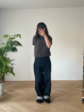 「CANAL JEAN（キャナルジーン）のアイテム（アクセサリー）」を使った、maoさん（レディース・149cm）の秋コーディネート