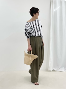 「NOLLEY’S（ノーリーズ）のアイテム」を使った、nol SUGAさん（レディース・158cm）の春コーディネート