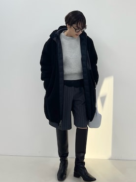 「NOLLEY’S（ノーリーズ）のアイテム」を使った、nol SUGAさん（レディース・158cm）の冬コーディネート