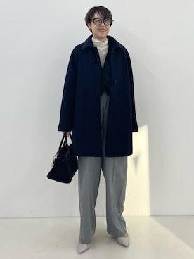 「アイテム（つなぎ/オールインワン）」を使った、nol SUGAさん（レディース・158cm）の秋コーディネート