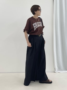 「NOLLEY’S（ノーリーズ）のアイテム（パンツ）」を使った、nol SUGAさん（骨格ストレート・レディース・158cm）の夏コーディネート