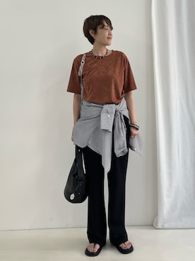 「NOLLEY’S Sophi（ノーリーズソフィ）のアイテム」を使った、nol SUGAさん（レディース・158cm）の夏コーディネート