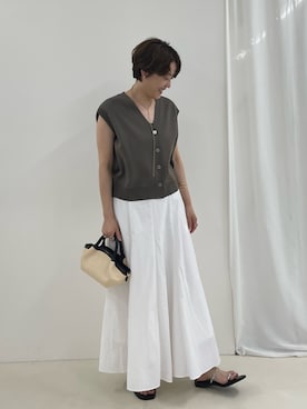 「NOLLEY’S Sophi（ノーリーズソフィ）のアイテム」を使った、nol SUGAさん（骨格ストレート・レディース・158cm）の夏コーディネート