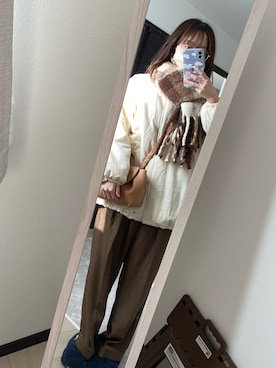 「GLOBAL FORME CONCRETE（グローバルフォルムコンクリート）のアイテム」を使った、soraさん（レディース・159cm）の冬コーディネート