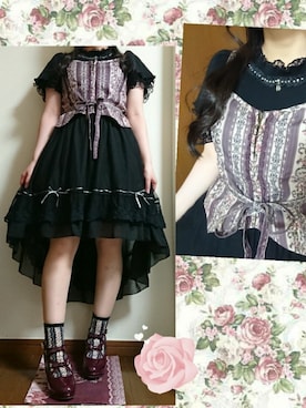 「axes femme（アクシーズファム）のアイテム（ベスト）」を使った、しゃけまろさん（レディース・148cm）の秋コーディネート