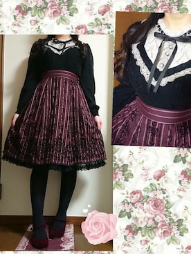 「axes femme（アクシーズファム）のアイテム（ニット/セーター）」を使った、しゃけまろさん（レディース・148cm）の冬コーディネート