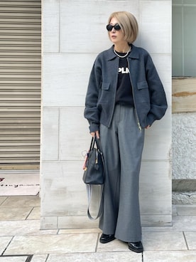 「アイテム（カーディガン/ボレロ）」を使った、ミドリ🐎🐎🐎さん（レディース・160cm）の秋コーディネート