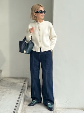 「アイテム（サロペット/オーバーオール）」を使った、ミドリ🐎🐎🐎さん（レディース・160cm）の冬コーディネート