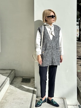 「YENNA（イェンナ）のアイテム」を使った、ミドリ🐎🐎🐎さん（レディース・160cm）の冬コーディネート