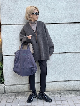 「アイテム（レッグウェア）」を使った、ミドリ🐎🐎🐎さん（レディース・160cm）の冬コーディネート