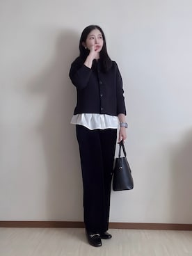 「アイテム（イヤリング）」を使った、susan925さん（レディース・163cm）の秋コーディネート