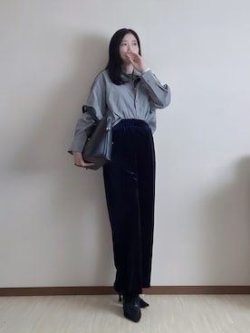 「アイテム（イヤリング）」を使った、susan925さん（レディース・163cm）の秋コーディネート