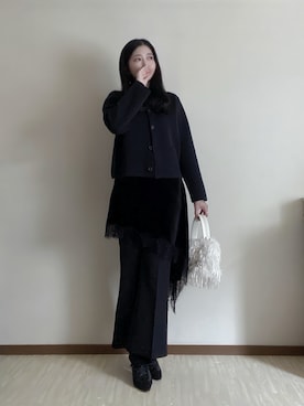 「アイテム（イヤリング）」を使った、susan925さん（レディース・163cm）の冬コーディネート