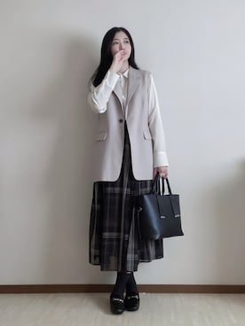 「アイテム（ソックス/靴下）」を使った、susan925さん（レディース・163cm）の秋コーディネート