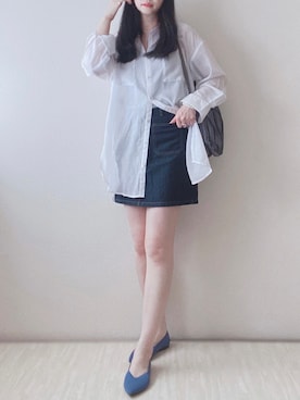 「AS KNOW AS plus（アズノゥアズプラス）のアイテム（トップス）」を使った、susan925さん（レディース・163cm）の春コーディネート