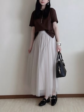 「アイテム（スカート）」を使った、susan925さん（レディース・163cm）の夏コーディネート