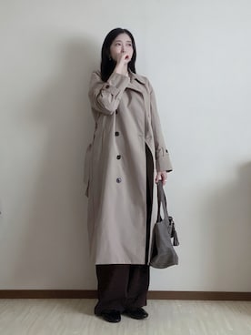 「アイテム（イヤリング）」を使った、susan925さん（レディース・163cm）の秋コーディネート