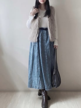 「ファーベスト」｜「アイテム（その他）」を使った、susan925さん（レディース・163cm）の秋コーディネート