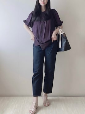 「& chouette（アンドシュエット）のアイテム」を使った、susan925さん（レディース・163cm）の夏コーディネート