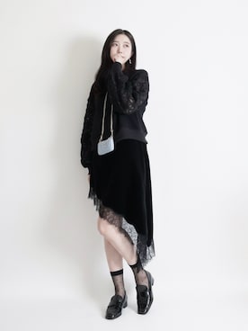 「アイテム（ポーチ）」を使った、susan925さん（レディース・163cm）の春コーディネート