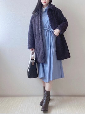 「& chouette（アンドシュエット）のアイテム」を使った、susan925さん（レディース・163cm）の冬コーディネート