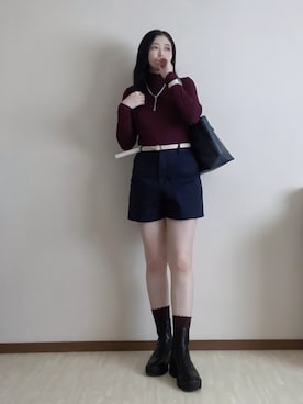 「アイテム（リング）」を使った、susan925さん（レディース・163cm）の秋コーディネート