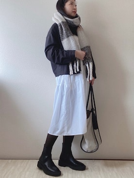 「いつもありがとうございます」｜「アイテム（その他アウター）」を使った、susan925さん（レディース・163cm）の冬コーディネート