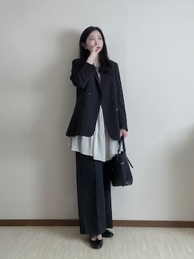 「アイテム（トートバッグ）」を使った、susan925さん（レディース・163cm）の秋コーディネート