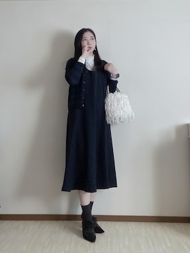 「アイテム（リング）」を使った、susan925さん（レディース・163cm）の冬コーディネート