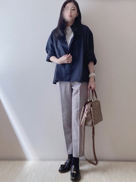 「UNIQLO U」｜「アイテム（ソックス/靴下）」を使った、susan925さん（レディース・163cm）の春コーディネート