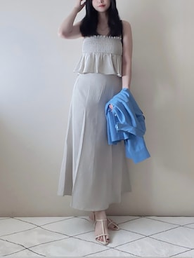 「アイテム（折りたたみ傘）」を使った、susan925さん（レディース・163cm）の夏コーディネート
