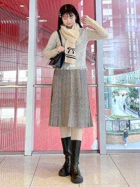 𝑀𝑜𝑚𝑜さん（レディース・162cm）の冬コーディネート