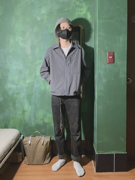 「無（ム）のアイテム」を使った、Pato Vetoriniさん（メンズ・168cm）の夏コーディネート